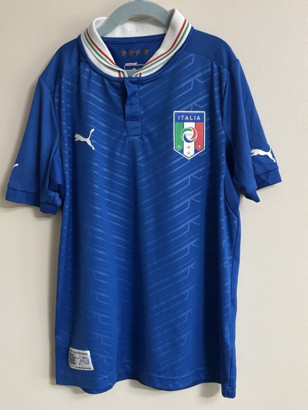 Italy 2011/2013 Home Puma Football Shirt jersey Soccer Euro 2012 Junior Large